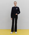 Marithé François Girbaud Marithé Sport Logo Crop Pullover in Navy