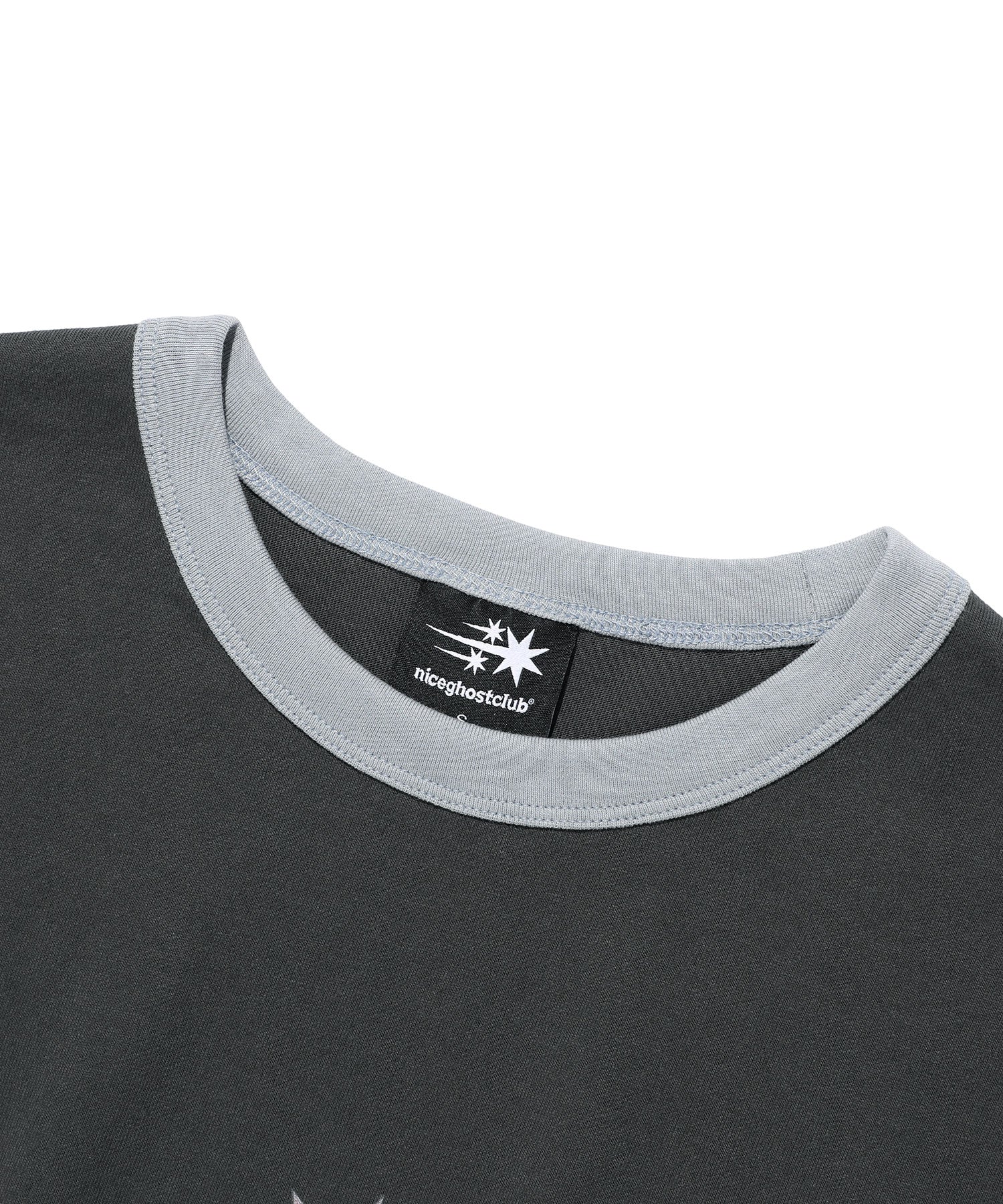 Nice Ghost Club Vintage 3 Star Basic Ringer Tee