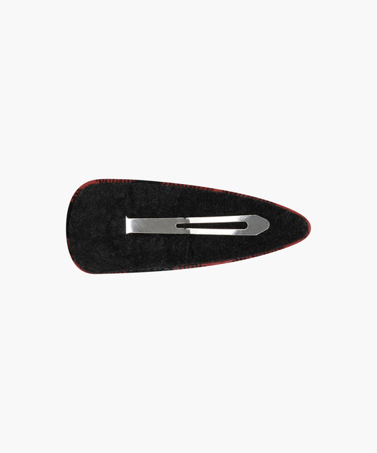 Marithé François Girbaud Holiday Circle Logo Check Hair Pin Red