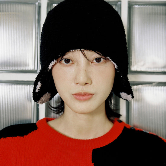 Nice Ghost Club FFATS Dot Earcap Beanie [Black]
