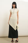 General Idea WOMAN Pleated Knit Wrap Skirt