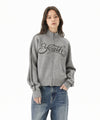Mahagrid Youth Zip Up Cardigan [Grey]