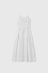 General Idea [LUPITA PICK] WOMAN LACE SLEEVELESS LONG DRESS [WHITE]