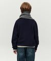 Marithé François Girbaud Kids Classic Logo Knit Muffler Heather Gray