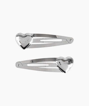 Marithé François Girbaud REGULAR LOGO HEART HAIR PIN 2PACK