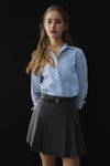 General Idea WOMAN Classic Stripe Rivet Shirt