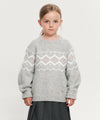 Marithé François Girbaud Kids Nordic Knit Pullover Heather Gray
