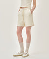 Marithé François Girbaud W LACE DETAIL SWEAT SHORTS