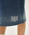 Marithé François Girbaud Kids Classic Logo Midi Sweat Skirt in Oatmeal