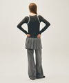Marithé François Girbaud W LAYERED PLEATS SKIRT PANTS