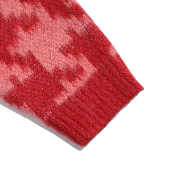 Nice Ghost Club Houndstooth Devil Rose Knit