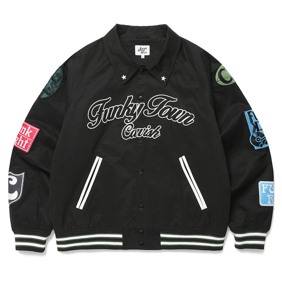 Cavish Funky Town Bomber Jacket [Black]