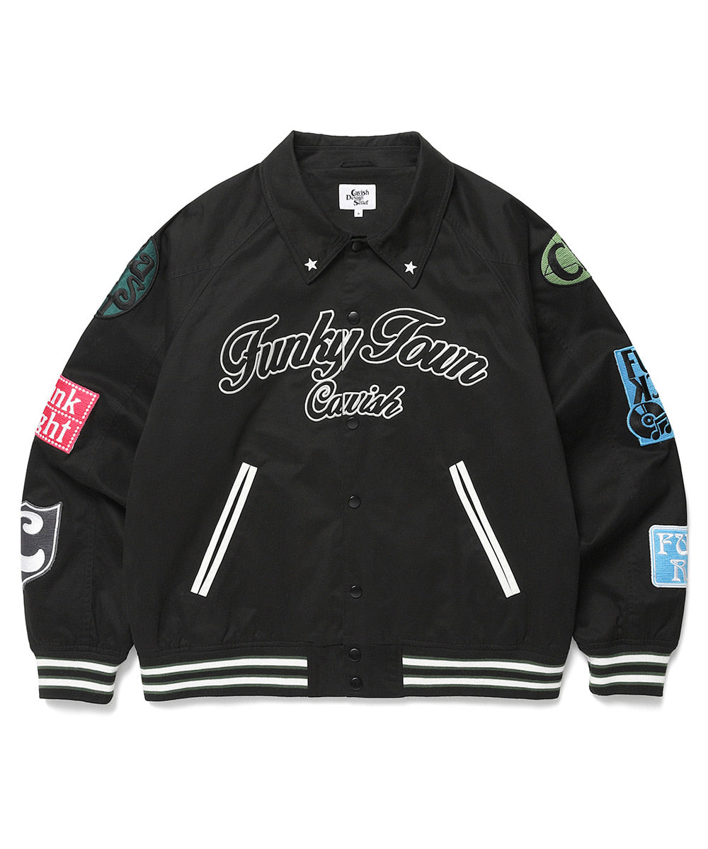 Cavish Funky Town Bomber Jacket [Black]