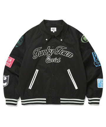 Cavish Funky Town Bomber Jacket [Black]