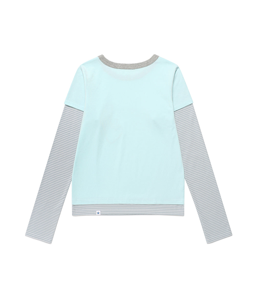 Cavish Women's Strawberry Layered Long Sleeve Tee