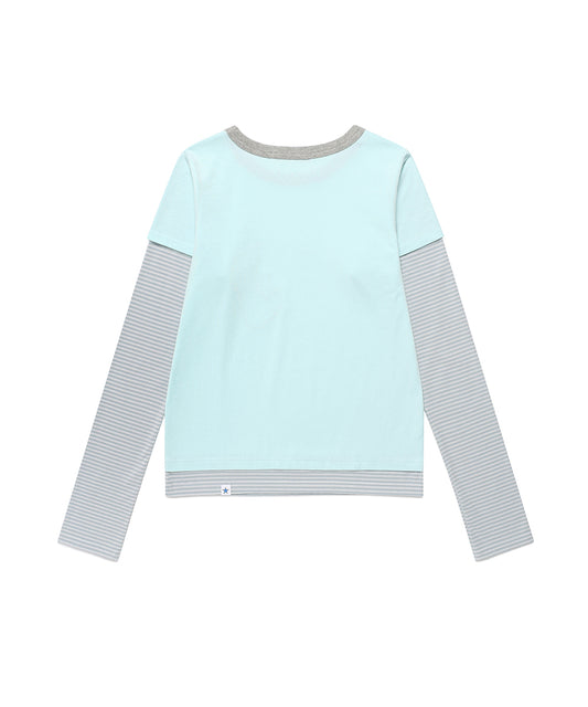 Cavish Women's Strawberry Layered Long Sleeve Tee