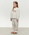 Marithé François Girbaud Kids Doodle Classic Logo Sweatpants (Brushed) Oatmeal