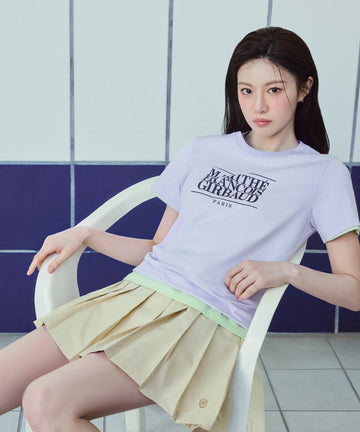 Marithé François Girbaud W SHORT PLEATS SKIRT