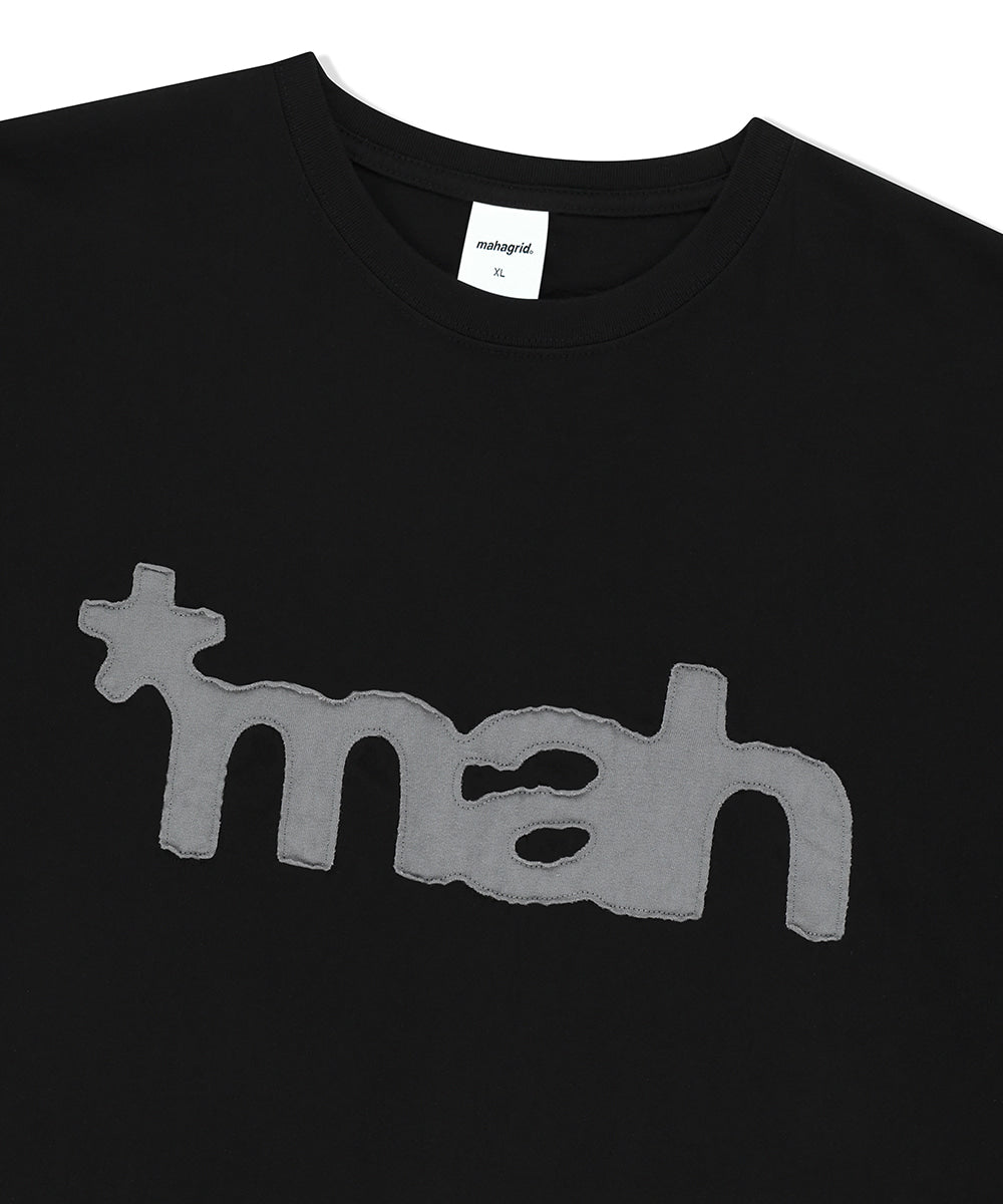 Mahagrid mah Cut Off Applique Tee [Black]