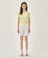Marithé François Girbaud W LACE HEM SHORTS