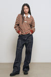 General Idea WOMAN Non-Fade Carpenter Pants [NAVY]