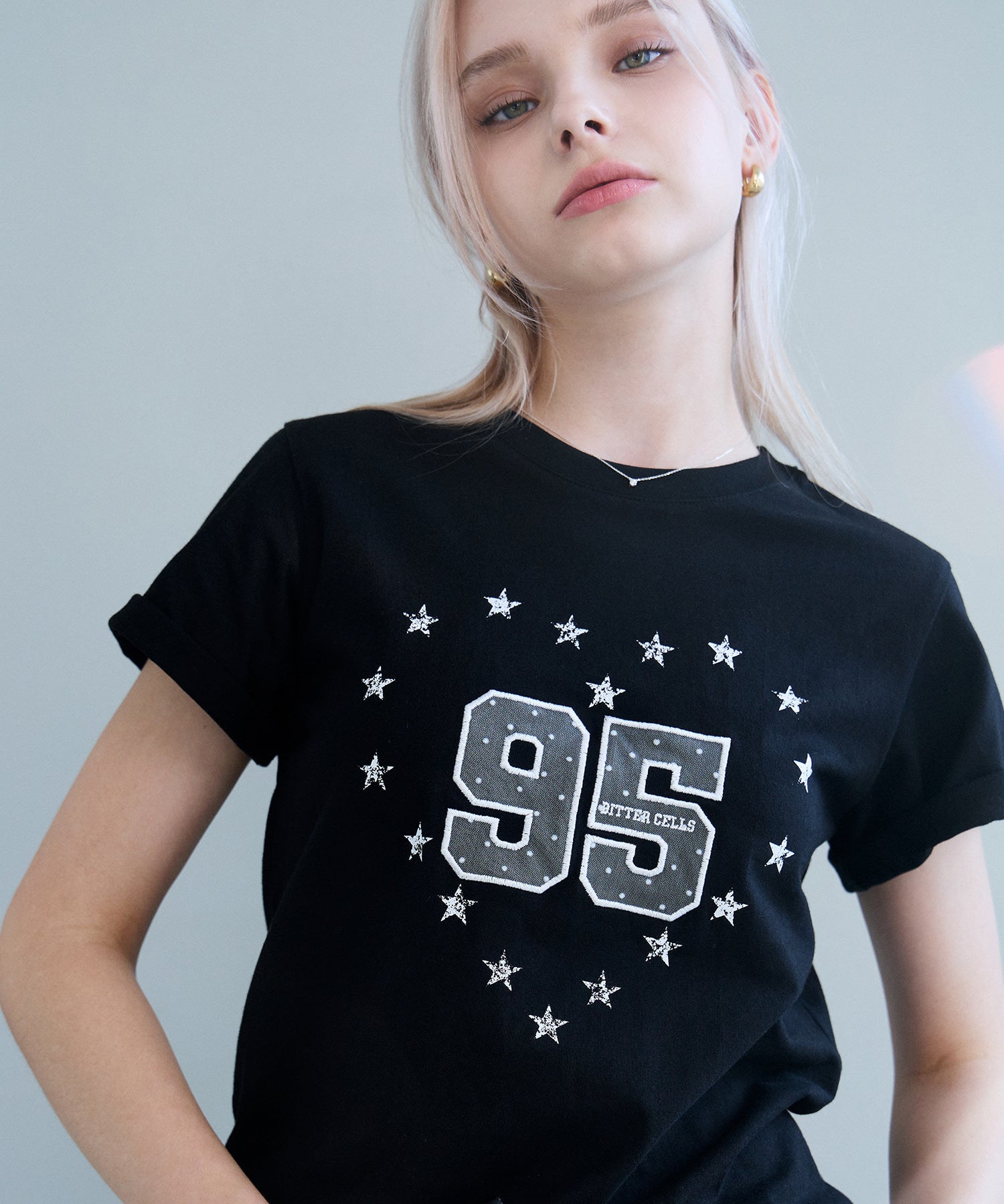 Bitter Cells Queenie Star Tee-Black