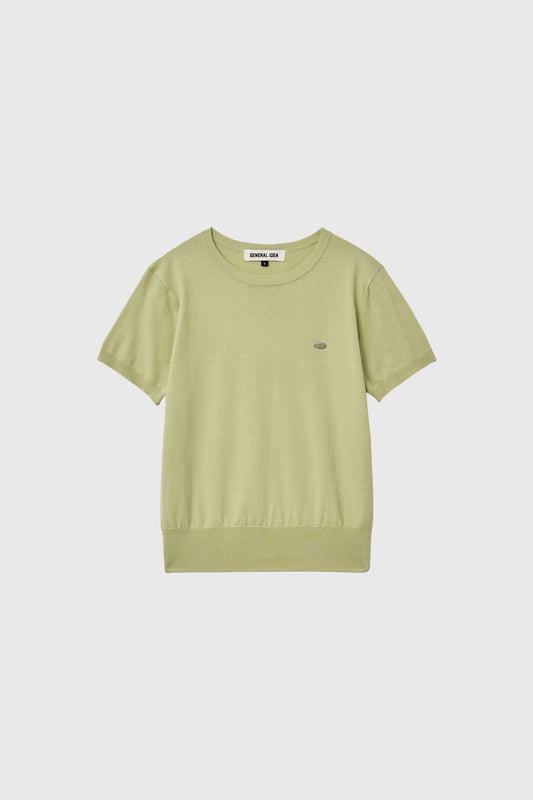 General Idea [KIPPU PICK] WOMAN AIRY ESSENTIAL HALF KNIT [GREEN]
