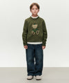 Marithé François Girbaud Kids Holiday Bear Knit Pullover