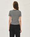 Marithé François Girbaud W DEEP NECK RINGER TEE