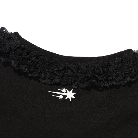 Nice Ghost Club Ghost Angels Lace Tee [Black]