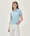 Marithé François Girbaud W EMBLEM PK COLLAR TEE