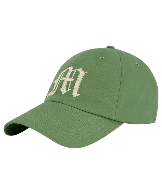 Mahagrid Gothic M Logo Ball Cap in Green