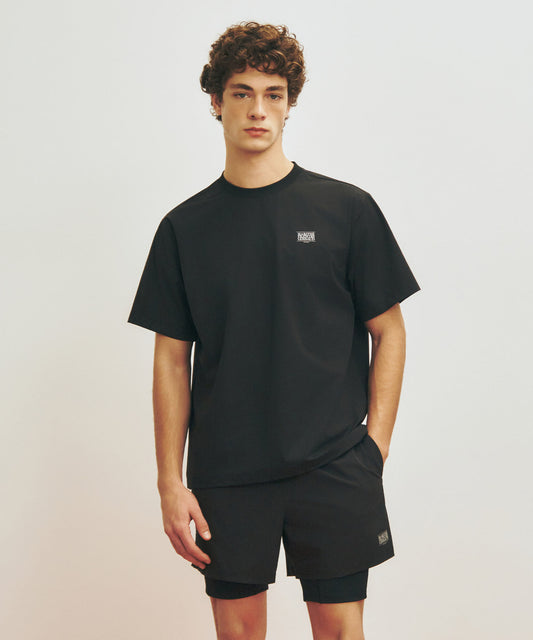 Marithé François Girbaud Marithé SPORT CLASSIC LOGO WOVEN TEE black