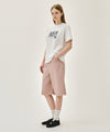 Marithé François Girbaud W LONG BERMUDA DENIM PANTS dust pink