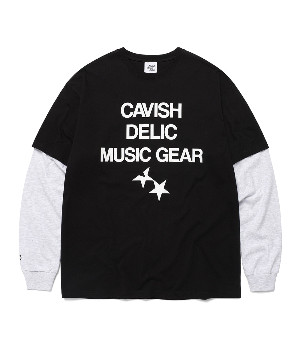 Cavish DELIC LAYERED LS TEE [BLACK]