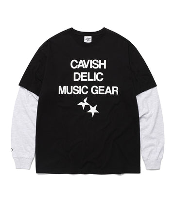 Cavish DELIC LAYERED LS TEE [BLACK]