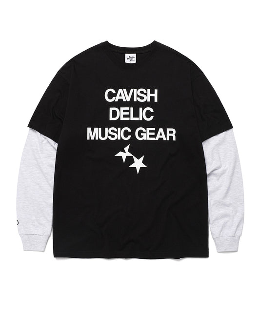 Cavish DELIC LAYERED LS TEE [BLACK]