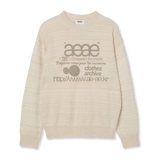 AEAE Web Logo Hairy Knit