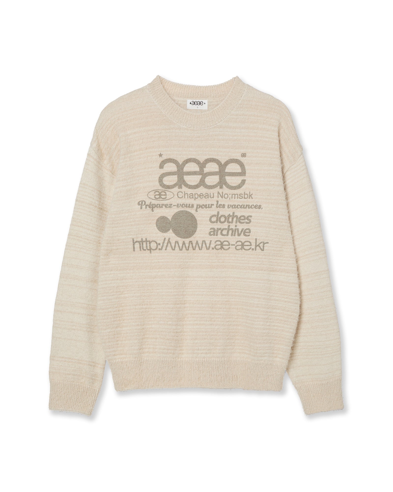 AEAE Web Logo Hairy Knit