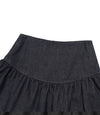 Nice Ghost Club Lowrise Shirring Denim Skirt
