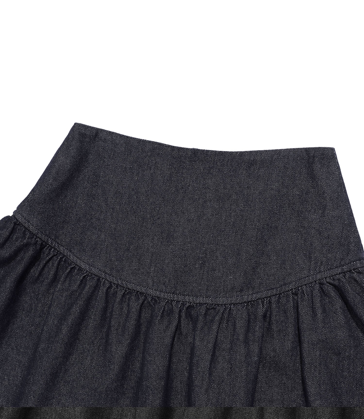 Nice Ghost Club Lowrise Shirring Denim Skirt