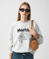 Marithé François Girbaud Flower Graphic Sweatshirt