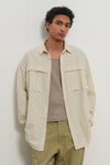 General Idea UNISEX Loose Fit Stripe Pocket Shirt