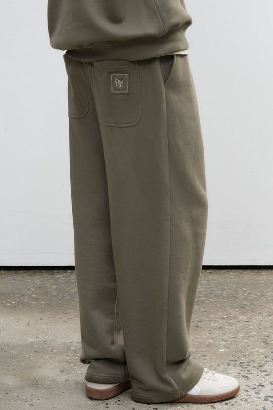 General Idea UNISEX Cotton Logo Wide Banding Pants