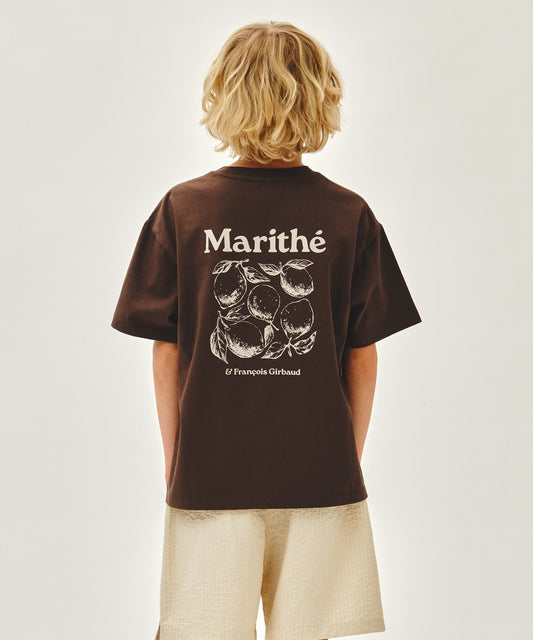 Marithé François Girbaud Kids Back Graphic Oversized Tee