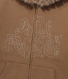 Nice Ghost Club Dark Fantasy Fur Hoodie Zip Up