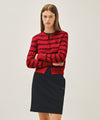 Marithé François Girbaud W STRIPE KNIT CARDIGAN