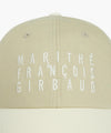 Marithé François Girbaud TYPO LOGO COLOR BLOCK COVERED CAP ivory