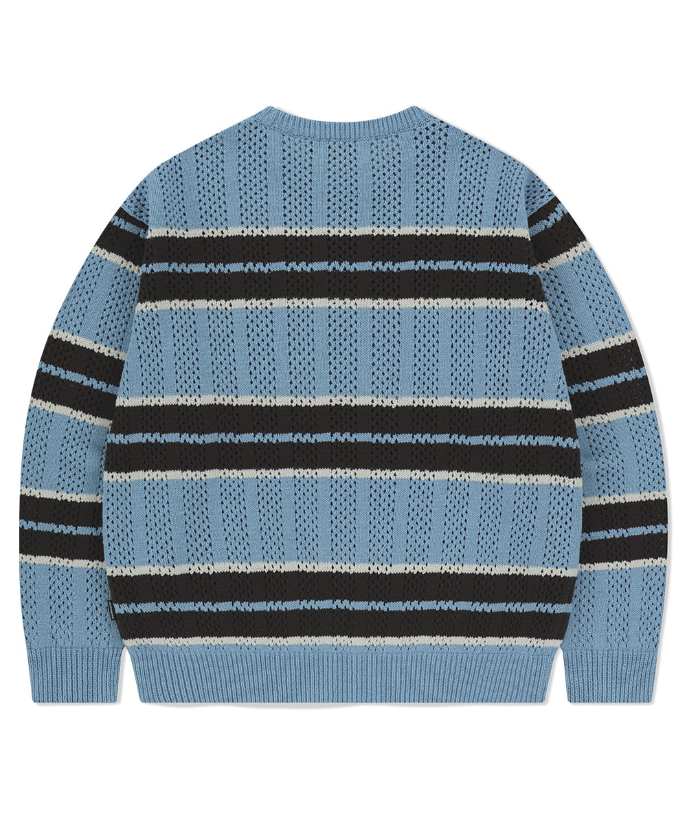 Mahagrid Mesh Stripe Knit