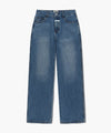 Marithé François Girbaud W HIGH STRAIGHT DENIM PANTS